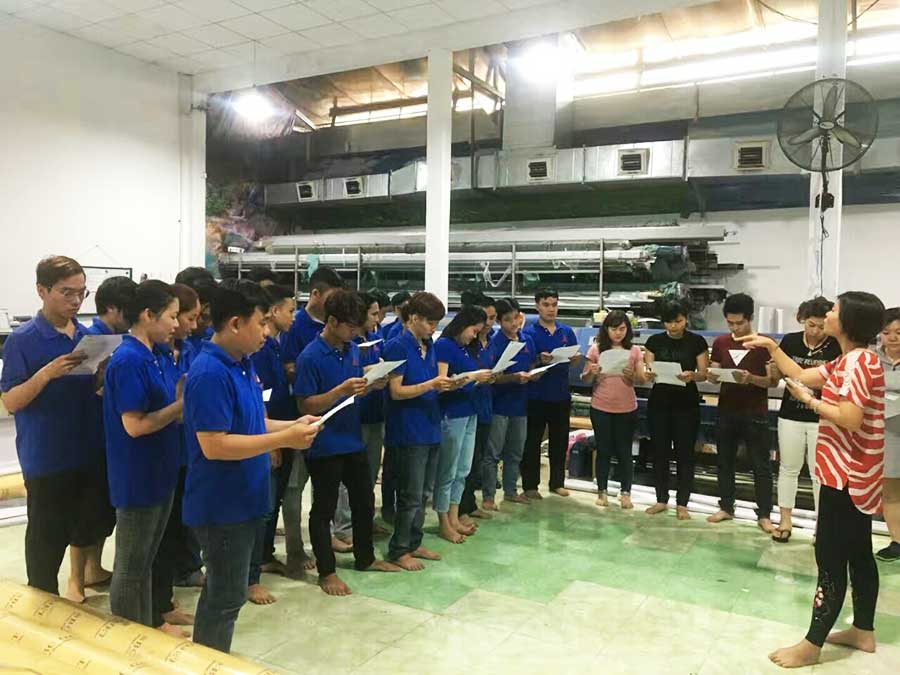 đội ngũ nhân viên hậu cần của công ty Tân Hải Thái