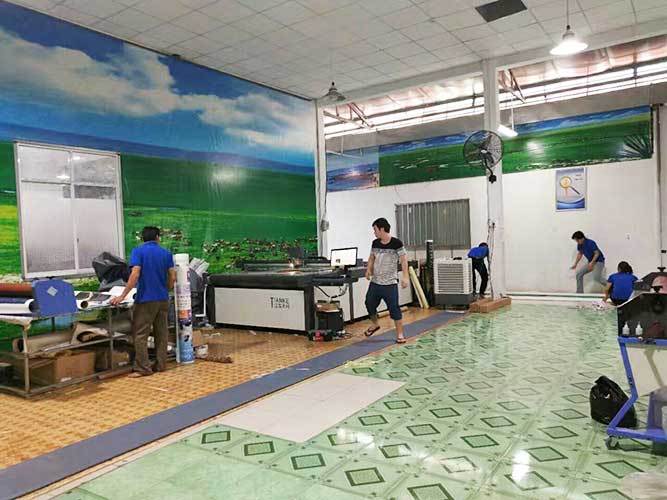 khu vực gia công thành phẩm của Tân Hải Thái